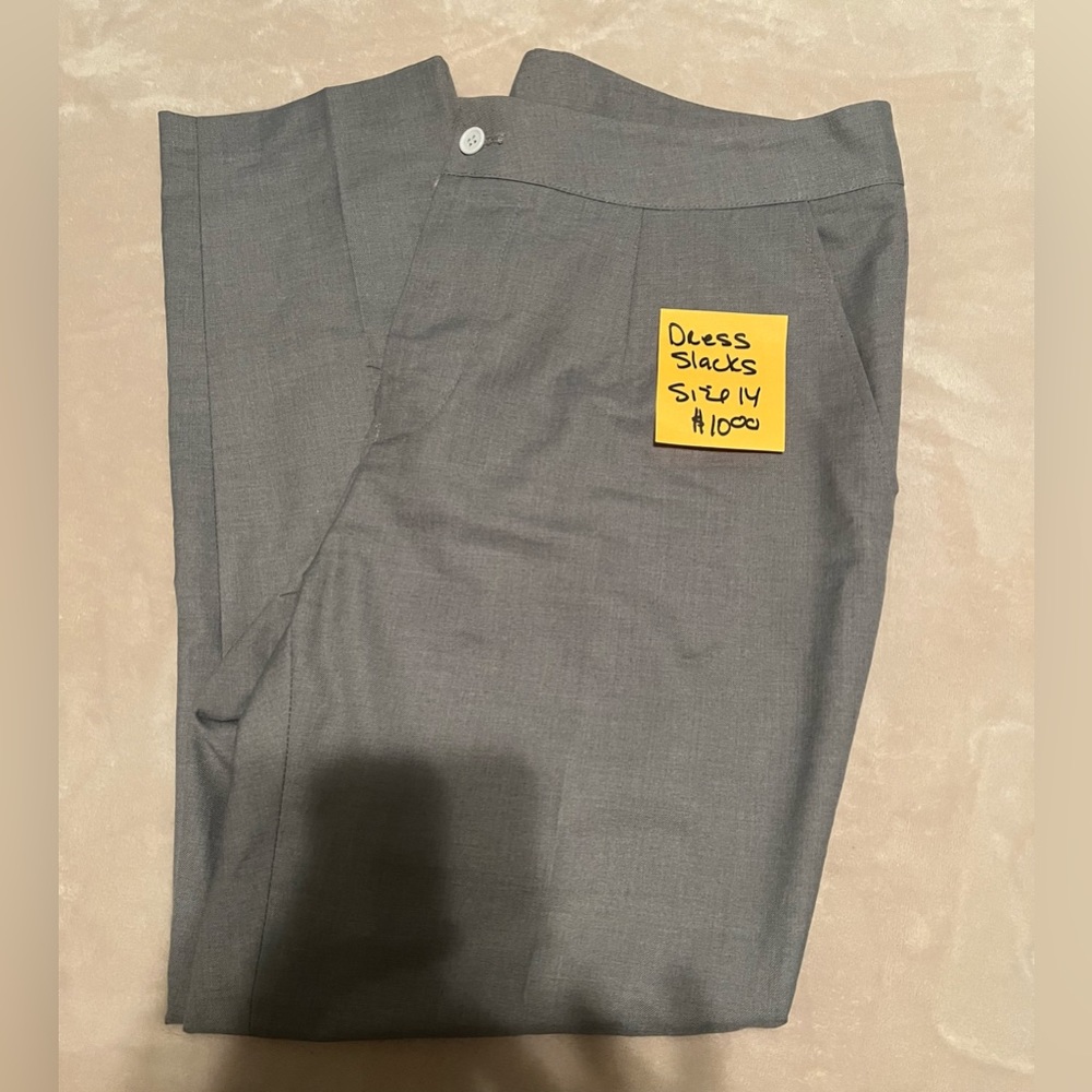 Plus Size Dress Slacks Grey